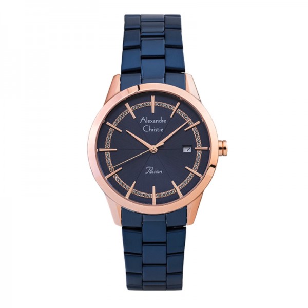 Alexandre Christie AC 2946  Rosegold Blue LDBURBU